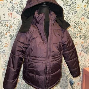 Women's Purple Puffer Jacket